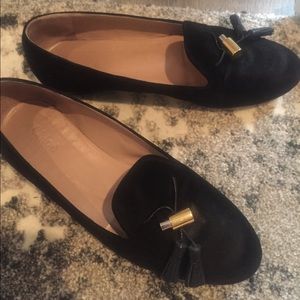 Chloe black suede flats